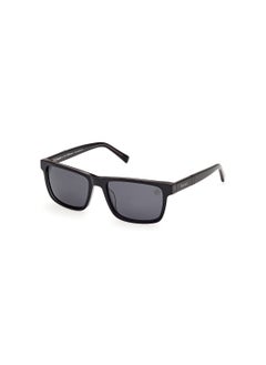 Buy Men's Rectangular Shape Acetate Sunglasses TB0002001D55 Lens Size: 55 Millimeter - Shiny Black in UAE