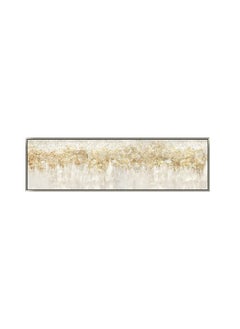 Buy Cosmopolitan Hand Painted Framed Canvas Art 180x50Cm Gold in UAE