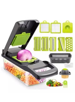 Buy Multifunctional Vegetable Cutter and Fruit Chopper Kitchen Potato Chip Sliced Grater in Saudi Arabia