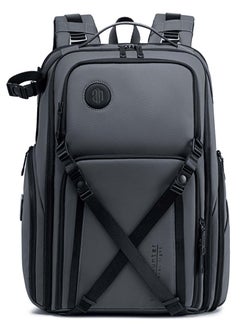 اشتري Professional Camera Backpack, DSLR/SLR Photography Waterproof Camera Bag with 15.6 inch Laptop Compartment and Tripod Holder, Grey في الامارات