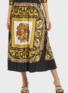 Buy Printed Pleated Skirt in UAE