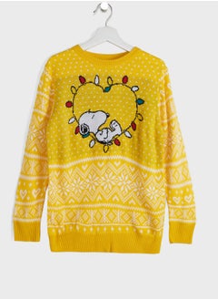 Buy Kids Peanuts Christmas Sweater in UAE