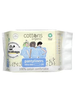 اشتري Cottons, 100% Cotton Comfortable, Pantyliners, Ultra-Thin, 24 Liners في الامارات