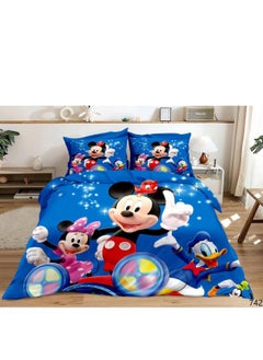 Buy 4Pcs Cartoon Comforter Kids Quilt-Single Size,1x Duvet (With filling)
1x Fitted bedsheet
2x Pillowcase Cover in UAE