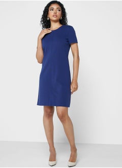 Buy Round Neck Knitted Dress in UAE