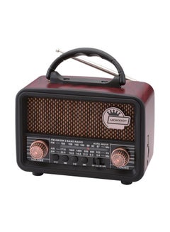 Buy Bluetooth Portable Radio MD011R Black With USB Charging Line & Rechargeable Battery in Saudi Arabia
