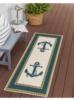 اشتري Outdoor Coastal Collection Area Rug Anchor (2' X 8' Runner Ivory Yellow) في الامارات