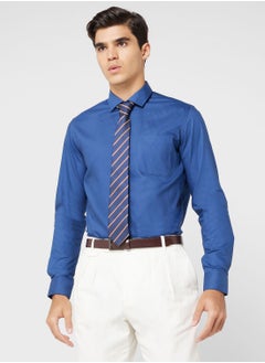 اشتري Pure Cotton Formal Shirt With Full Sleeve & Semi Cutaway Collar في السعودية