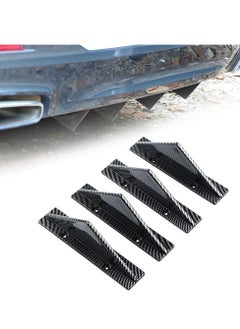 اشتري 4Pcs Universal Rear Bumper Wing Lip Diffuser, Car Anti-Crash Accessories Spoiler Shark Fin Protector, Rear Bumper Splitter Lip Wing for Auto Decoration Car SUV Truck في الامارات