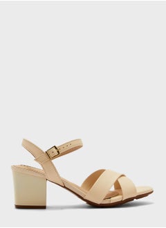 Buy Ankle Strap Mid Heel Sandals in Saudi Arabia