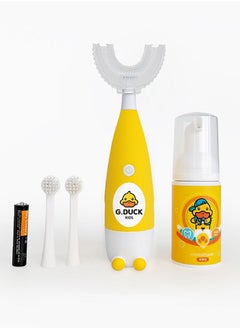 Buy Two-in-one Cartoon U-Shaped Children's Electric Toothbrush in Saudi Arabia