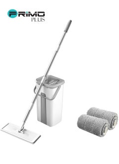 Buy Microfiber Mop Set With Detachable Stick And Extra Spare Parts in Saudi Arabia