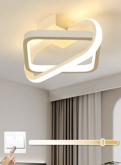 Garwarm 23.6 Inch Dimmable LED Flush Mount Ceiling Light – Acrylic Leaf Design With Remote, 3000-6500K Color Adjustable, 60W For Living Room & Bedroom