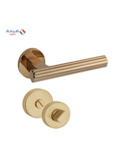 Buy Rosette Dognlar Turkish Fest Bathroom Door Handle Set – Gold in Egypt