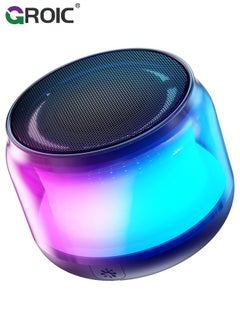 Buy Portable Bluetooth Speakers with Colorful Lights, Loud Sound, Small Bluetooth Speaker with Wireless Stereo Pairing, Outdoor Speakers Bluetooth, Mini Gifts for Kids, Teen, Girls, Boys, Women in UAE