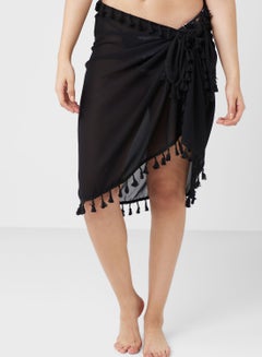Buy Fringed Beach Cover Up Skirt in UAE