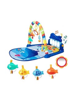 Buy Goolsky Multicolour Piano Fitness Mat With Music And Light, Upto 12 Months Old Kids 42x75x60cm in UAE