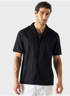 Buy Textured Regular Fit Shirt in Saudi Arabia