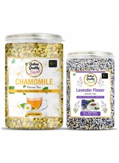 Buy Combo Pack of Chamomile Flower Tea 100g Lavender Tea 100g  Chamomile Tea and Lavender Herbal Tea Boost Immunity Detox Tea Sleep Tea and Stress Relief in UAE