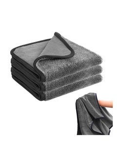 اشتري Shiny Bath Drying Towel 3PCS, Shiny Wipes Bath Drying Towel, Super Absorbent Microfiber Bath Towels, Car Drying Towel, Black Bath Towels for Water Removal in Bathroom, Car Home Office Cleaning في السعودية