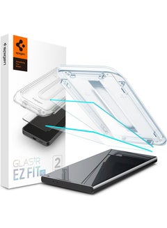 Buy Glastr Ez Fit HD for Samsung Galaxy S24 ULTRA Tempered Glass Screen Protector [2 Pack] with Easy Install Tray in Saudi Arabia