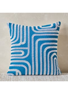 اشتري Oia Abstract Dori Embroidered Filled Cushion 45 x 45 cm في السعودية