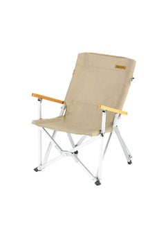 اشتري 2019 Shangye Folding Chair | Portable Camping Chair | Lightweight, Foldable Design, Supports 265 Lbs | Black - Khaki في الامارات