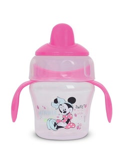 اشتري Minnie Mouse Sippers For Babies And Toddlers With Straw Spill Proof Straw, Soft Duckbill Spout, Cup With Removable Handle في الامارات