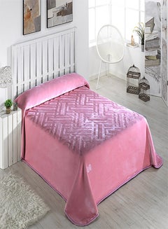 اشتري F93 Quilted Blanket - Single Layer - Single Size - 2pcs*160*220 - Color: Cashmere - Weight: 4.45kg - Country of Origin: Spain. في مصر