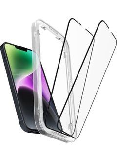 اشتري Glastr Align Master iPhone 13 and iPhone 13 Pro (6.1 inch) Screen Protector (2 Pack) Premium Tempered Glass Edge to Edge Protection - Full Cover في الامارات