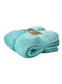 Buy Double-Layer Thick Warm Sleeping Blanket Cotton Blue 100x120centimeter in UAE
