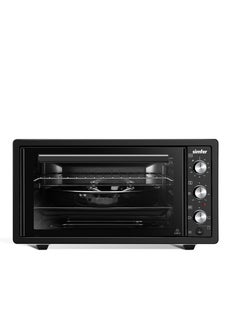 Buy builtin Oven with grill 45 liter Electric single glass 4 function Black 1215122 in Egypt