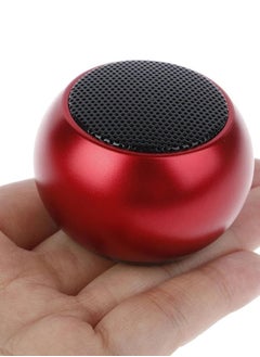 Buy Mini Portable Wireless Bluetooth Speaker, Waterproof Portable Wireless Speaker with Subwoofer, Sports, Mini Steel Cannon, HD Stereo Surround Sound Red in Saudi Arabia