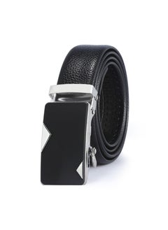 Buy 120CM Creative Casual Versatile Wear Resistant Leather Automatic Buckle Belt in UAE