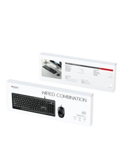 Buy Wired Keyboard Mouse Combination Dual Mode Compatible For PC And Tablets in UAE