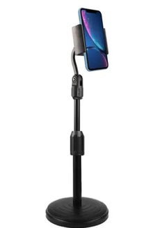 Buy 3-In-1 Microphone Mobile Phone Tablet Holder Black in UAE