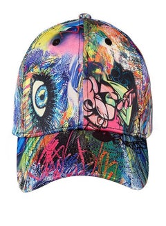Buy New Skull Abstract baseball cap Fashion Casual Sunshade Duck Tongue Hat Anime Multi color Hat in Saudi Arabia