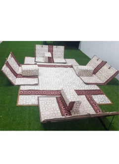 Buy Heritage 9 Piece Floor Seating Set for Travel, Hiking, Garden 9 Piece High Quality Easy to Assemble and Store in Saudi Arabia