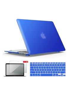 Buy Ntech 3in1 Compatible with Old Version MacBook Air 13.3 Inch Case Release |2010-2017| Models: A1466/A1369  Plastic Hard Shell Case with Keyboard & Screen Protector Cover For MacBook Air 13 Inch (Blue) in UAE