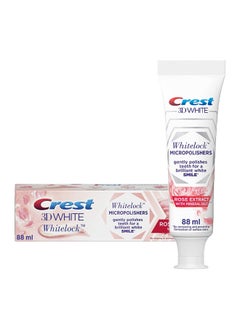 اشتري 3D White Whitelock Micropolisher Toothpaste - Rose Extract with Mineral Slat 88ml في الامارات