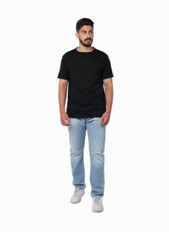 Buy PRINCE 9587 Light Wash Straight Fit Distressed Jeans for Men - Classic and Modern Casual Denim by Reign Italia in UAE