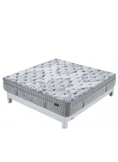 Buy krawin | Multi Layer Bed Mattress with Springs - Blue & White in Saudi Arabia