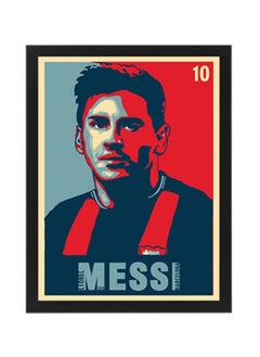 اشتري Messi Wall Art Poster Frame في مصر