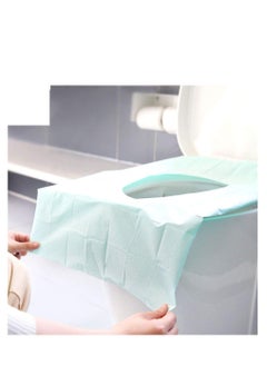 اشتري Toilet Mat, 30 PCS Waterproof Travel Disposable Toilet Seat Cover Antibacterial Waterproof Portable WC Pad Toilet Mat For Baby Pregnant Mom, Independent Packing في الامارات