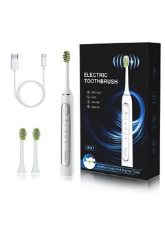 Buy Premium Electric Toothbrush with 2 Brush Heads and Charging Cable in UAE