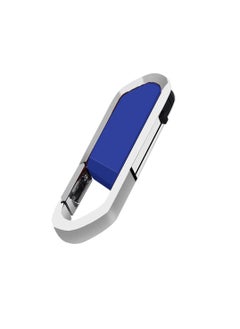 اشتري USB Flash Drive, Portable Metal Thumb Drive with Keychain, USB 2.0 Flash Drive Memory Stick, Convenient and Fast Pen Thumb U Disk for External Data Storage, (1pc 16GB Blue) في السعودية