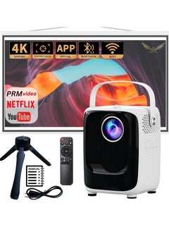 Buy S10 1920x1080P Mini Projector – 5G WiFi, 8000 Lumens, Bluetooth Connectivity, and Comprehensive Multimedia Integration in UAE