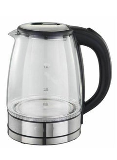 اشتري Electric Steam Tube Tea Kettle Capacity 2 Liters Black/Silver Model 222 في الامارات