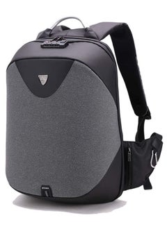 اشتري Classic Business Laptop Bag, Waterproof Anti Theft School Backpack with USB Charging Port for Men, Darkgrey في الامارات