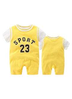 Buy Newborn Baby Summer Clothes 0-3 Months Baby Romper Sports Jumpsuit in UAE